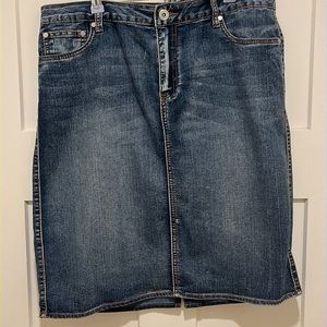 Baccini denim skirt